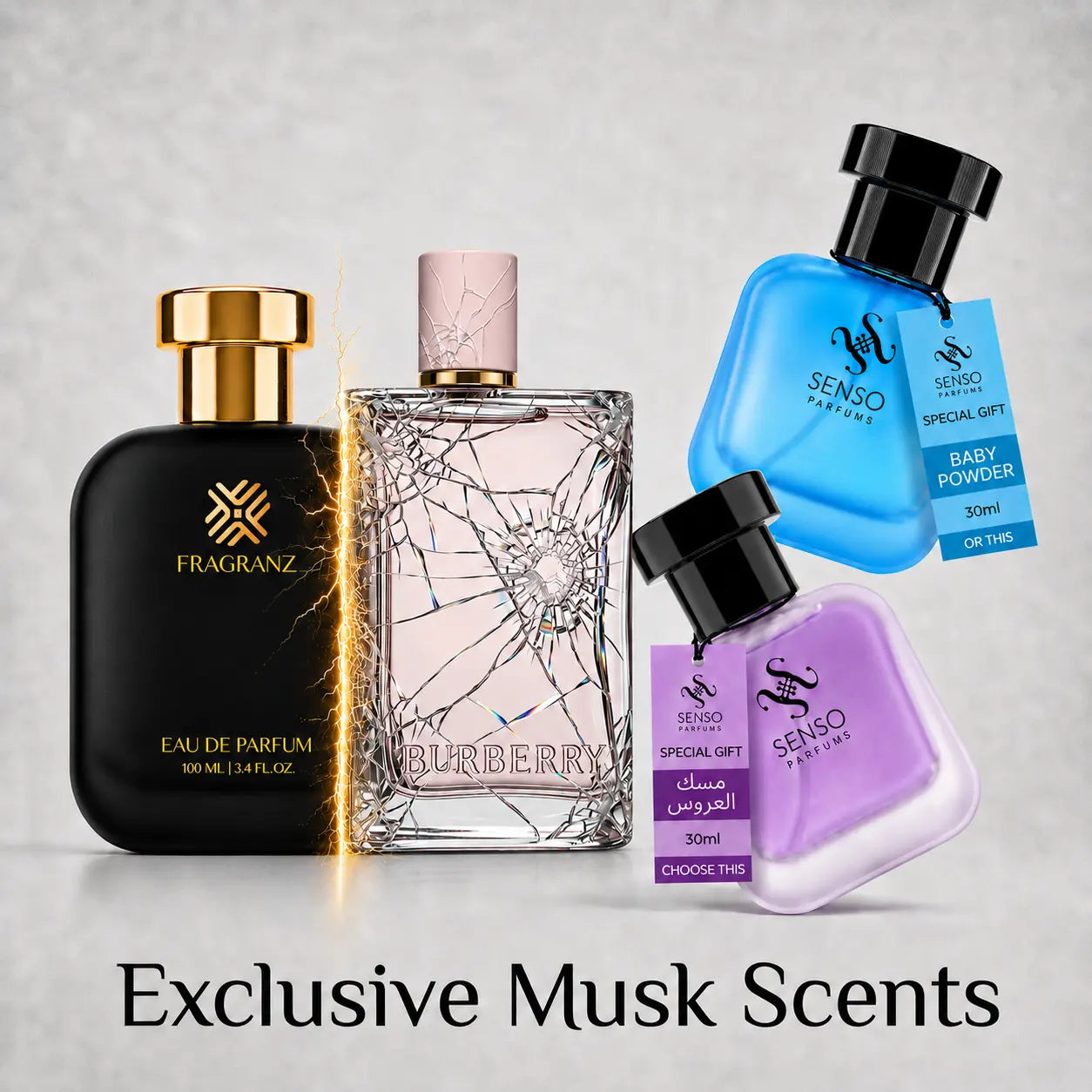 Burberry Her Bundle - Free Musk Baby Powder Or Bride Musk