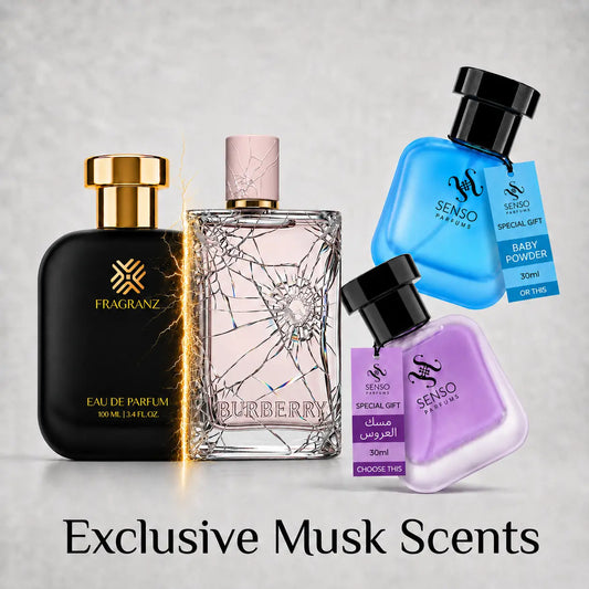 Burberry Her Bundle - Free Musk Baby Powder Or Bride Musk