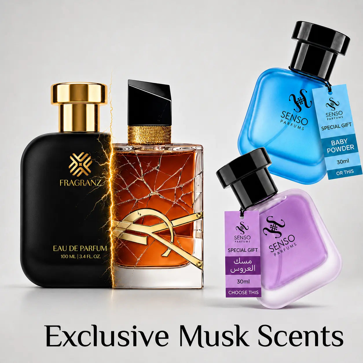 YSL Libre Le Parfum Bundle - Free Musk Baby Powder Or Bride Musk